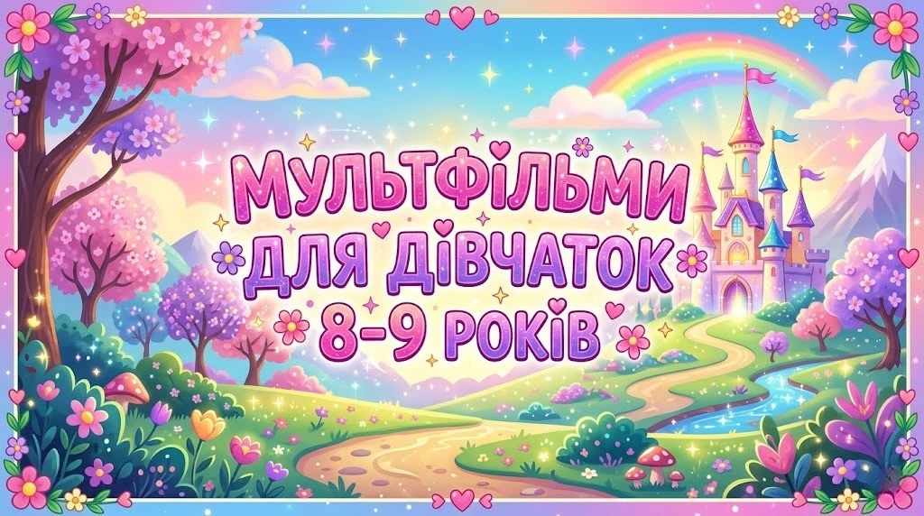 Кращі мультфільми для дівчаток 8 та 9 років