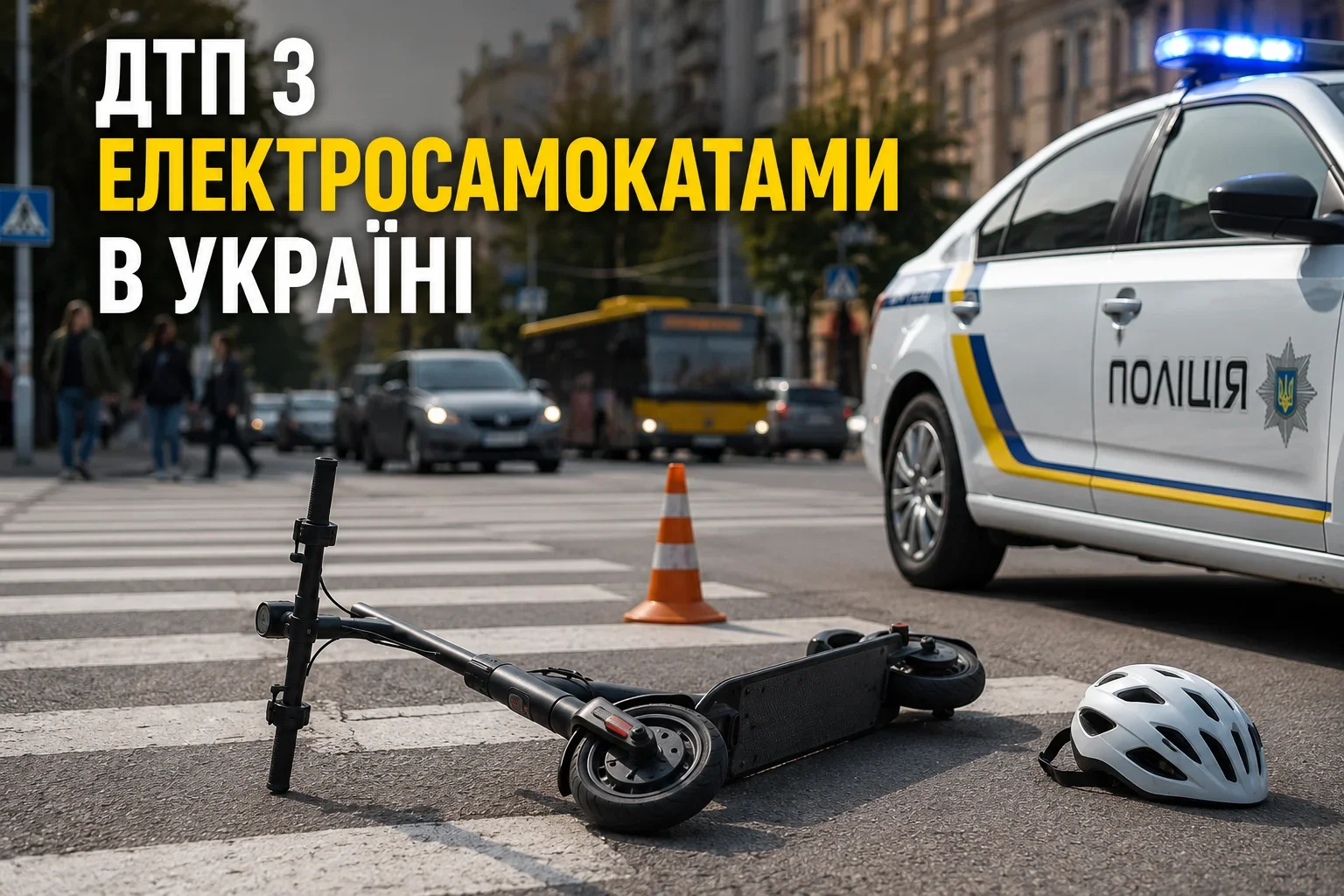 Аварійність на дорогах: підлітки масово потрапляють під суд через електросамокати