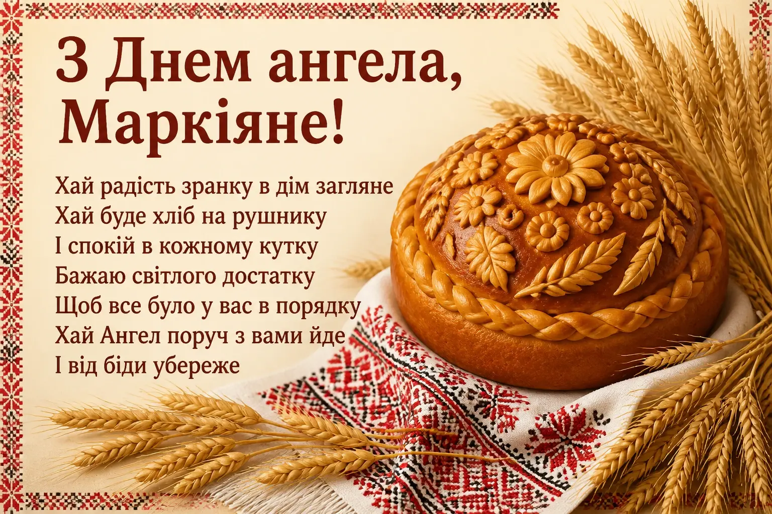 іменини маркіяна