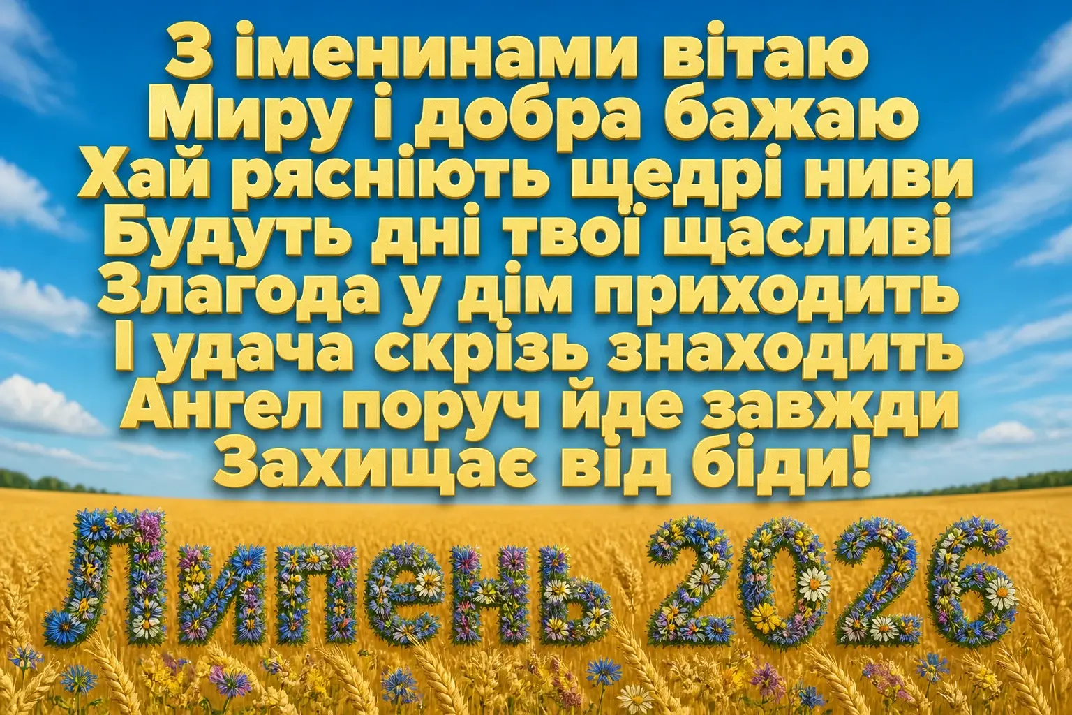 іменини липень 2026