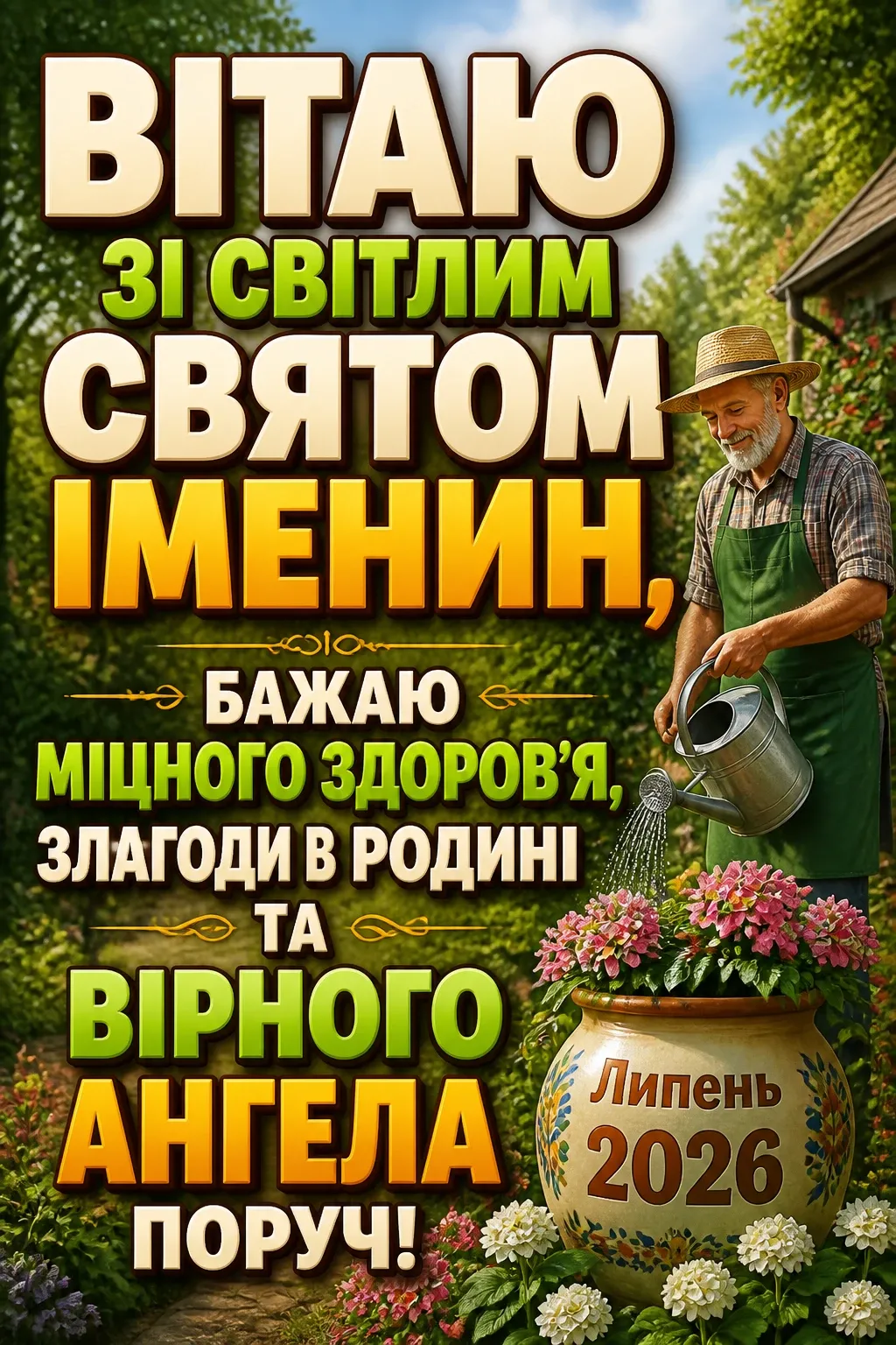 іменини липень 2026