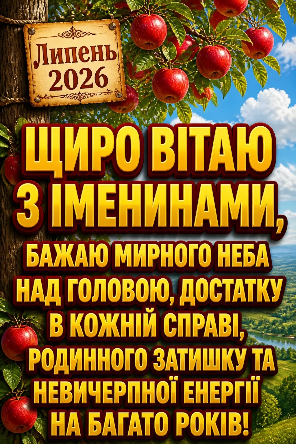 іменини липень 2026