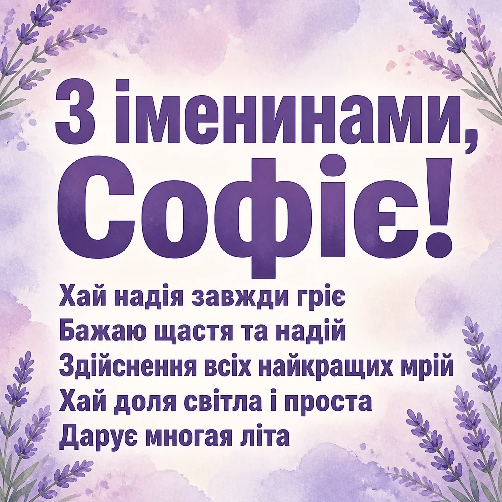 іменини софіі