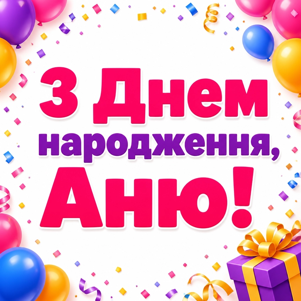 з днем народження аня в прозі