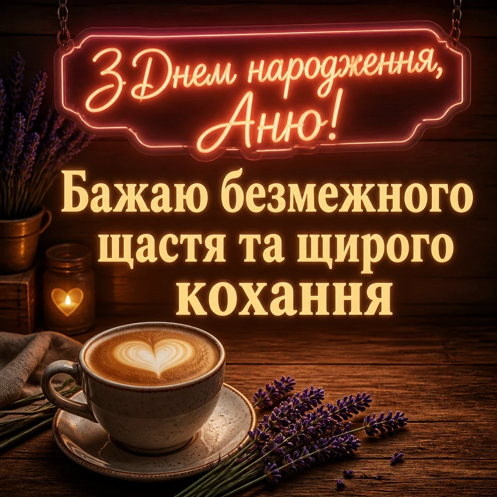 з днем народження аня в прозі