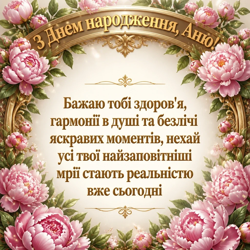 з днем народження аня в прозі