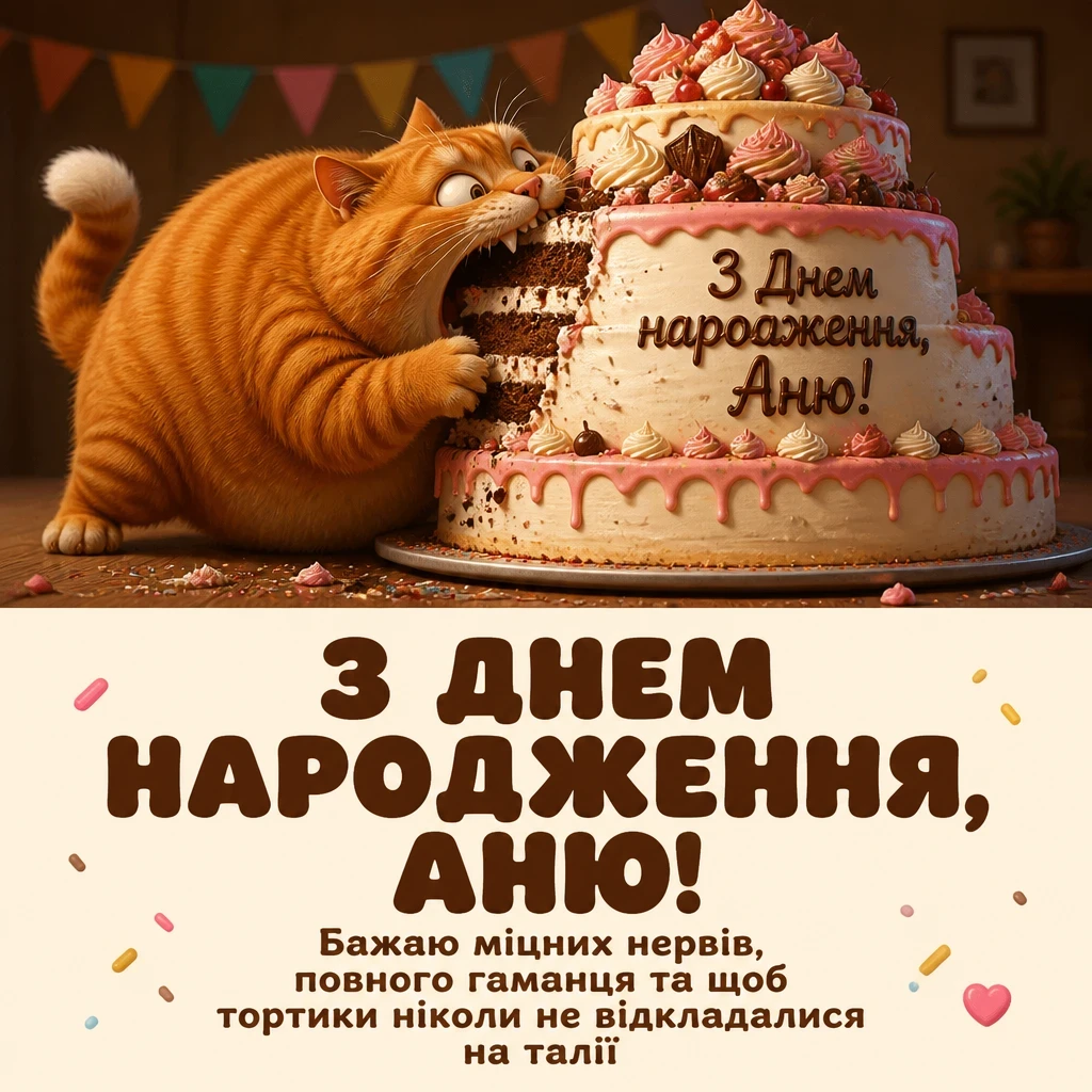 з днем народження аня в прозі