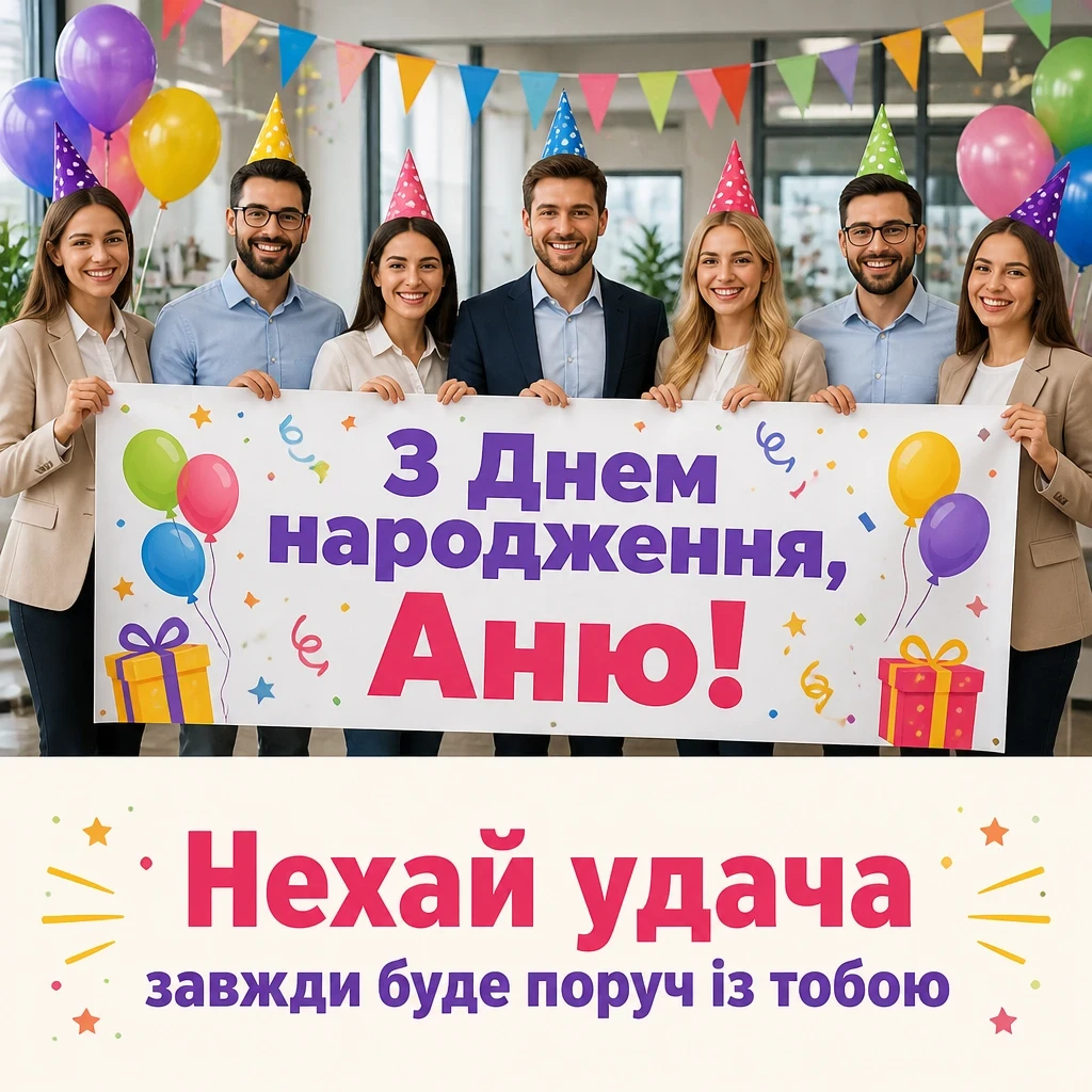 з днем народження аня в прозі