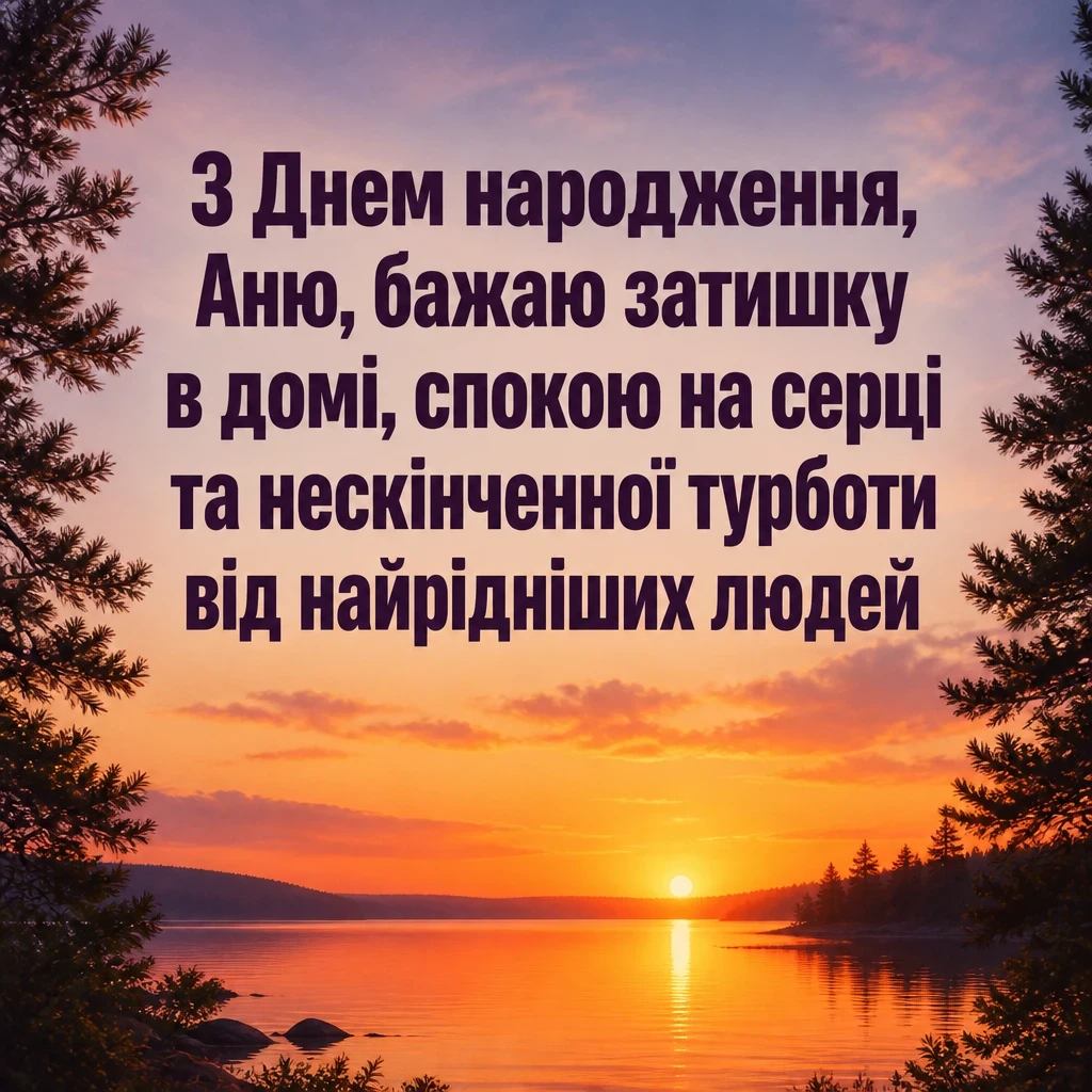 з днем народження аня в прозі