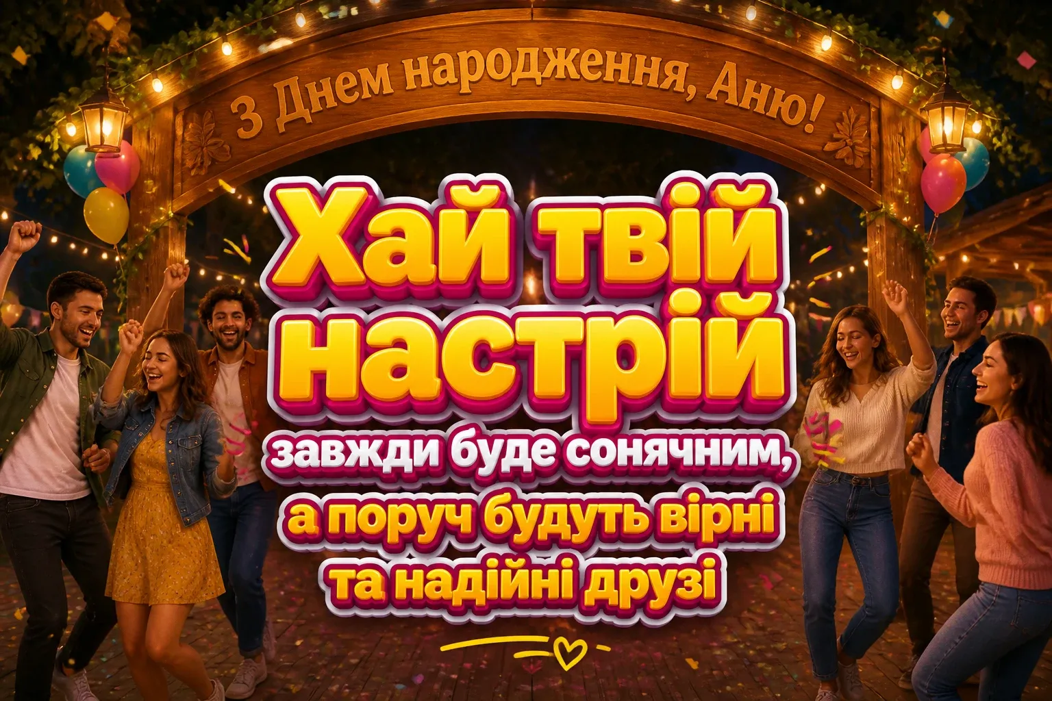 з днем народження аня в прозі