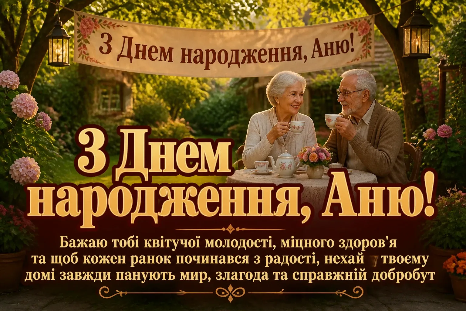 з днем народження аня в прозі