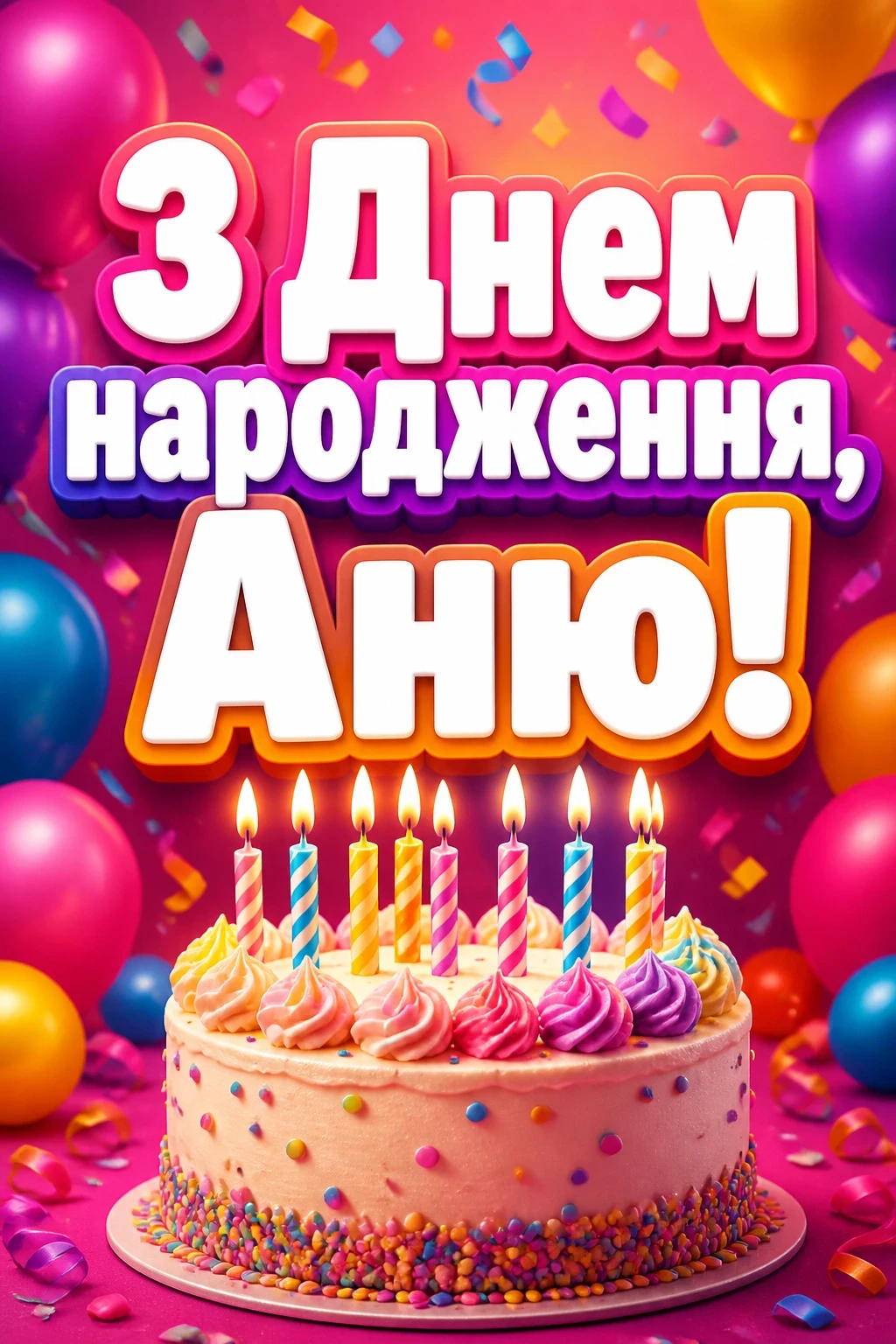 з днем народження аня в прозі