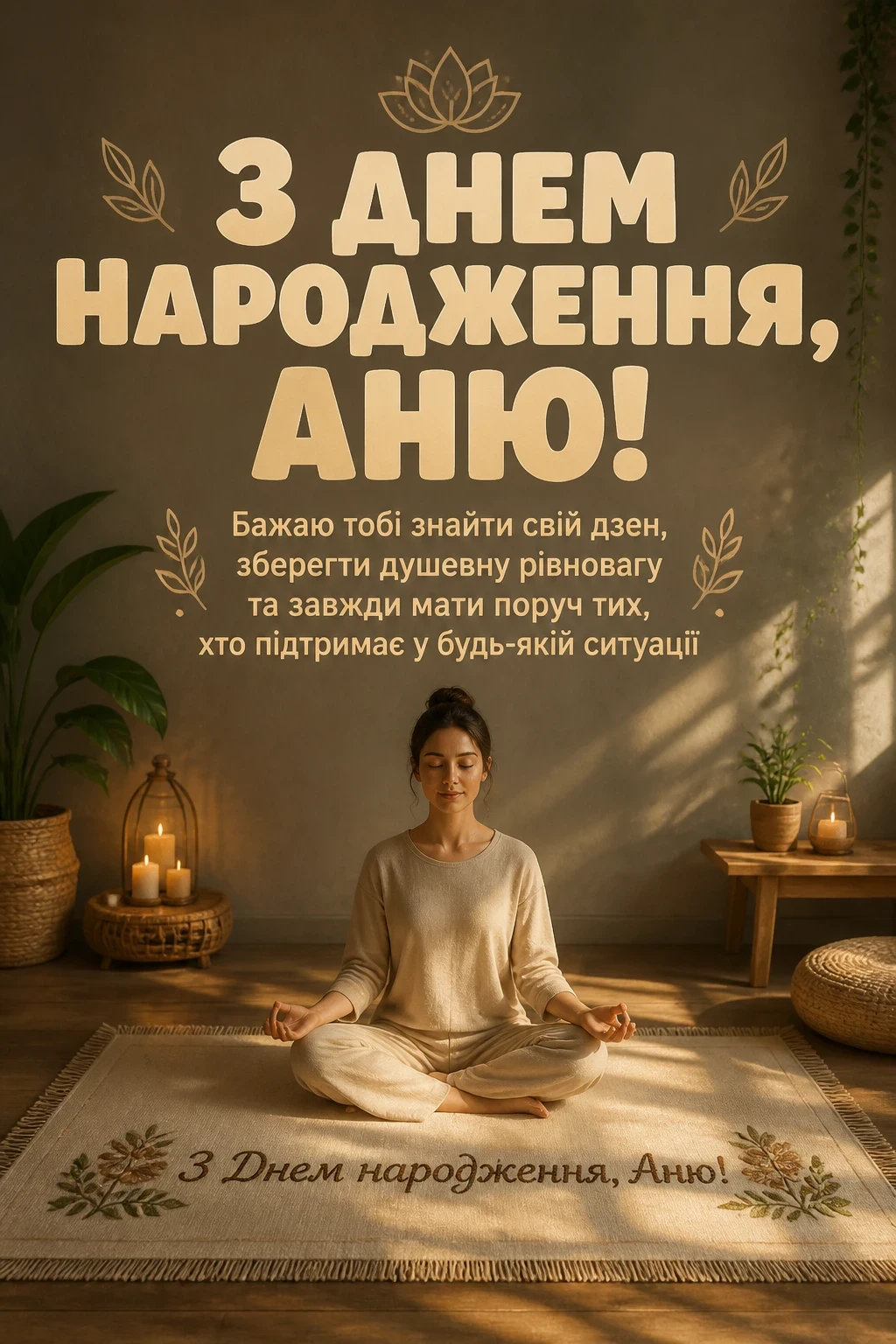 з днем народження аня в прозі