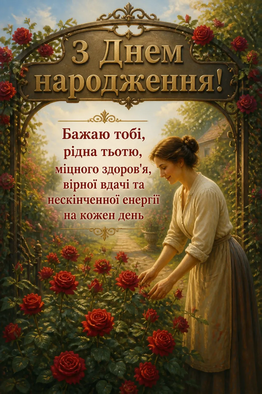 з днем народження тьотя люба