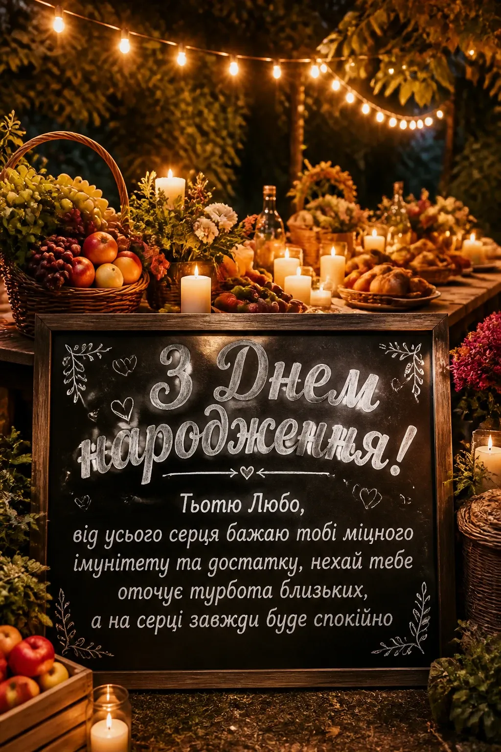 з днем народження тьотя люба