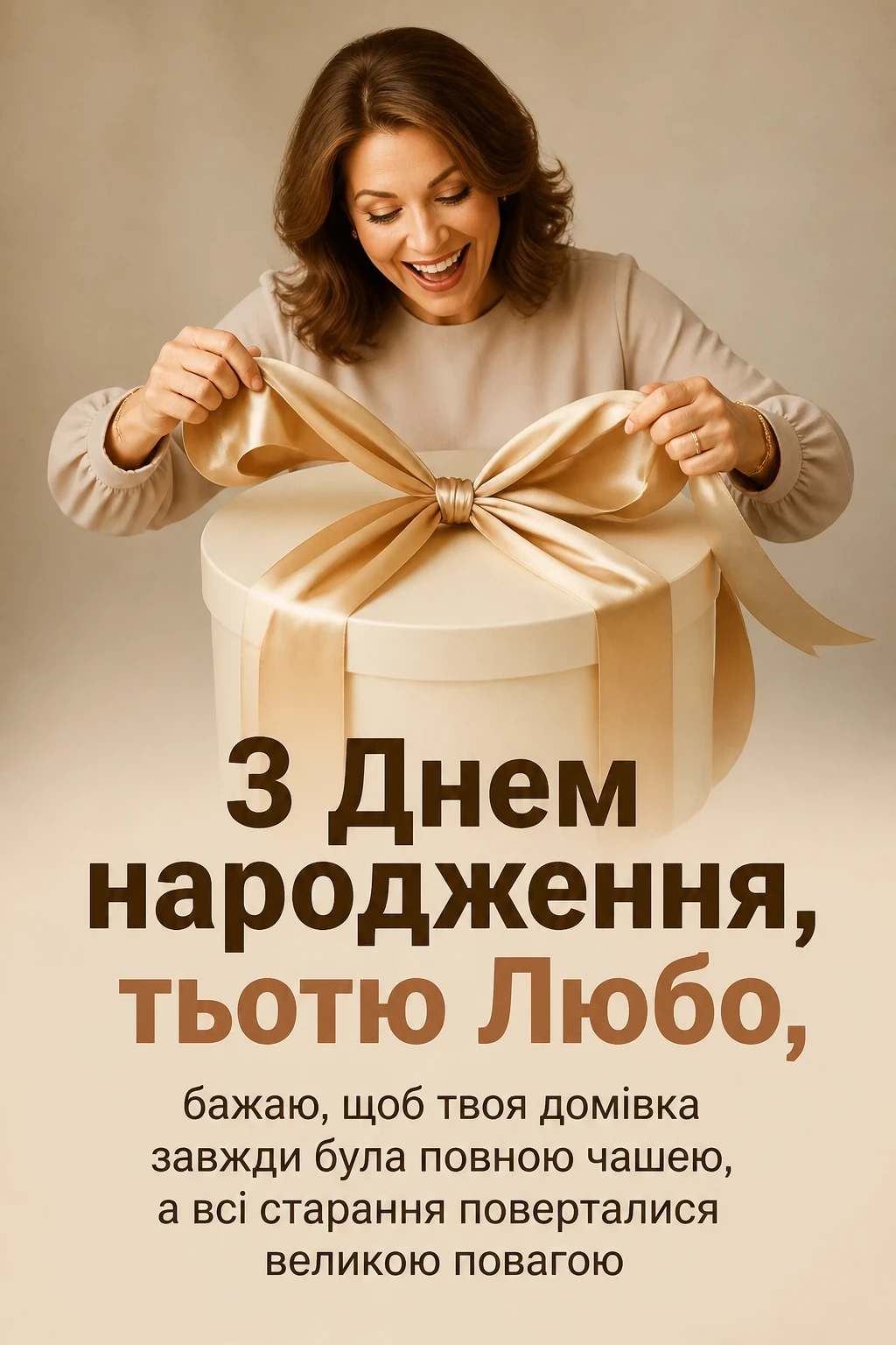 з днем народження тьотя люба