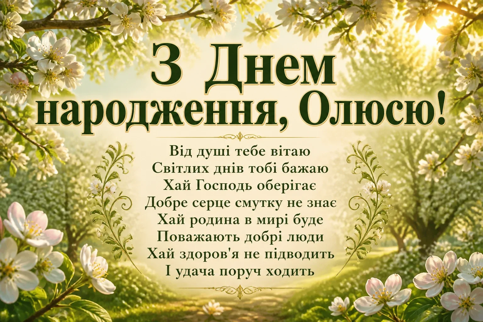 з днем народження олюся