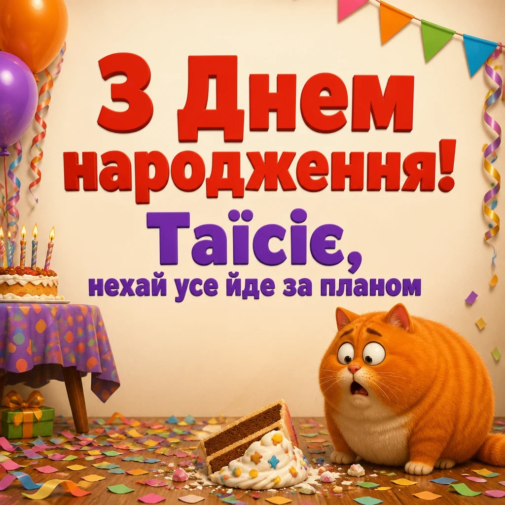 з днем народження таїсія