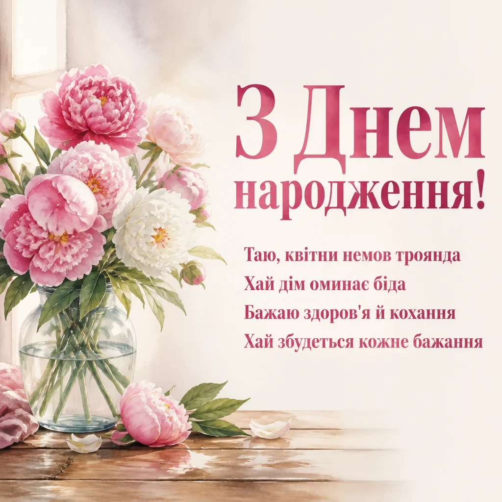 з днем народження таїсія