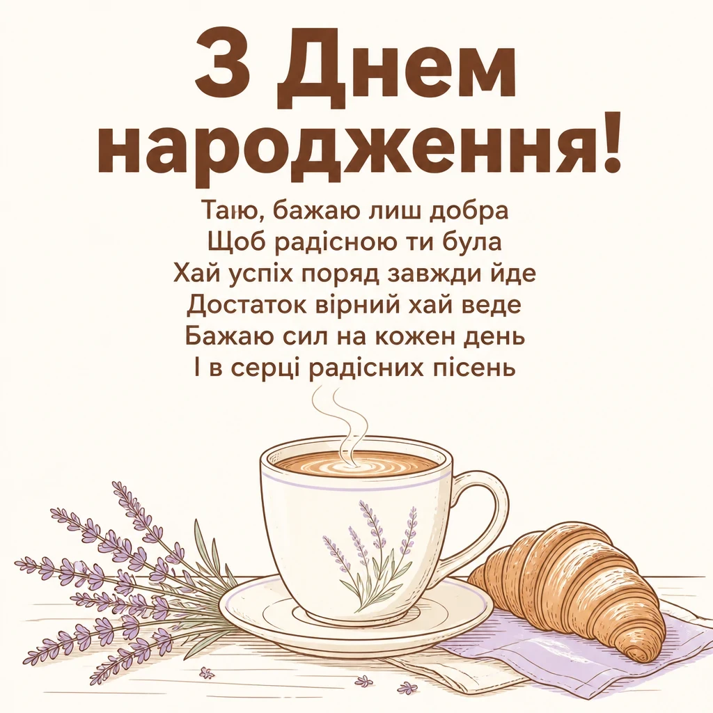 з днем народження таїсія