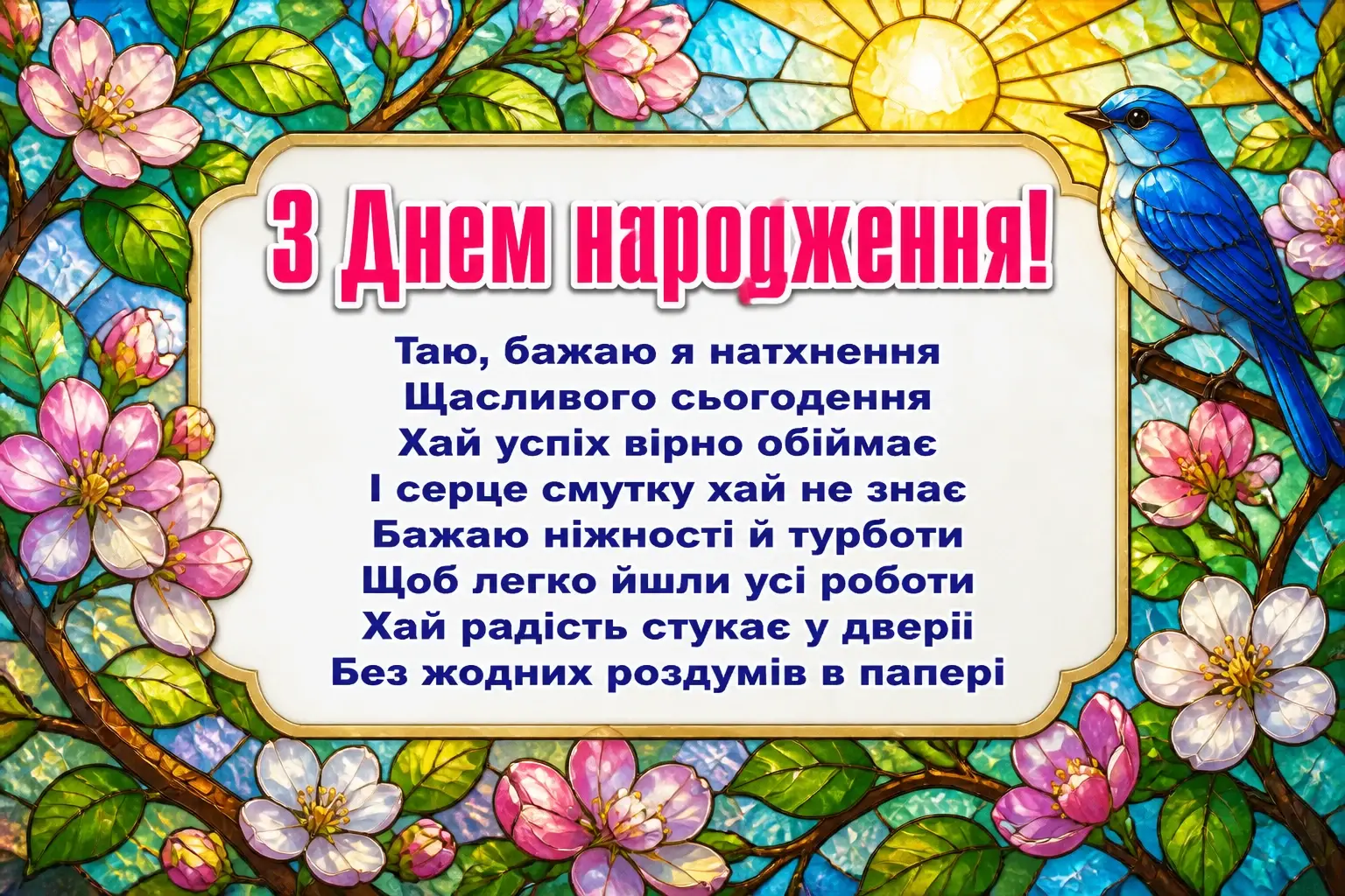 з днем народження таїсія