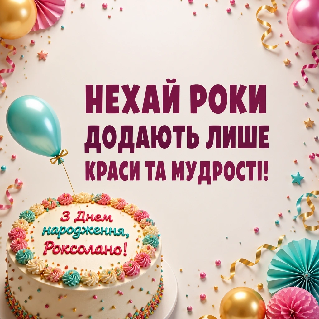 з днем народження роксолана