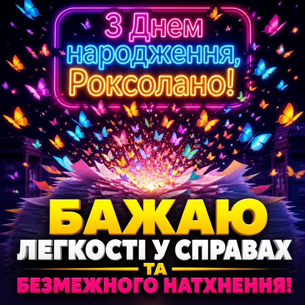 з днем народження роксолана