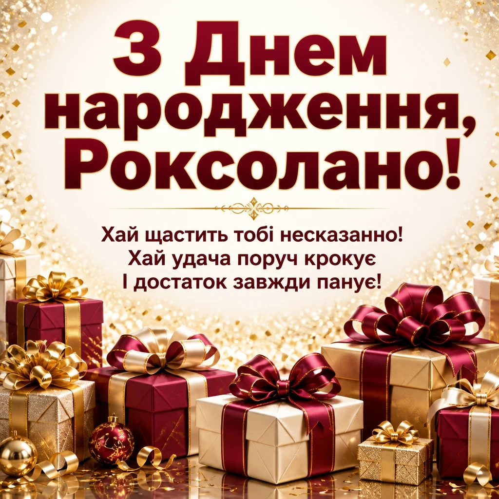 з днем народження роксолана