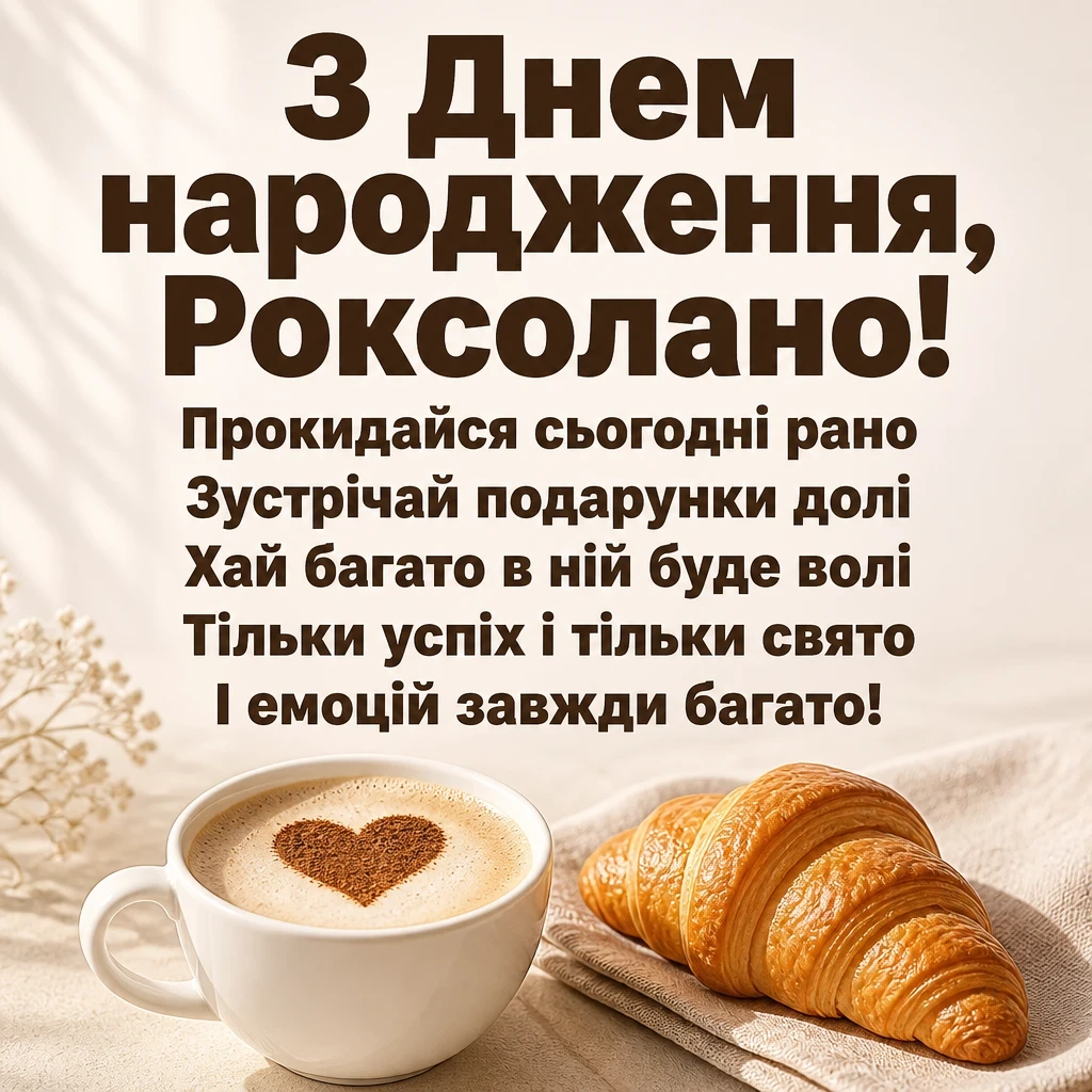 з днем народження роксолана