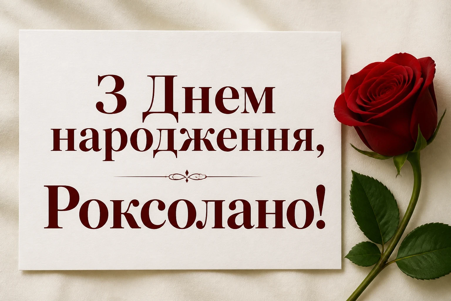з днем народження роксолана