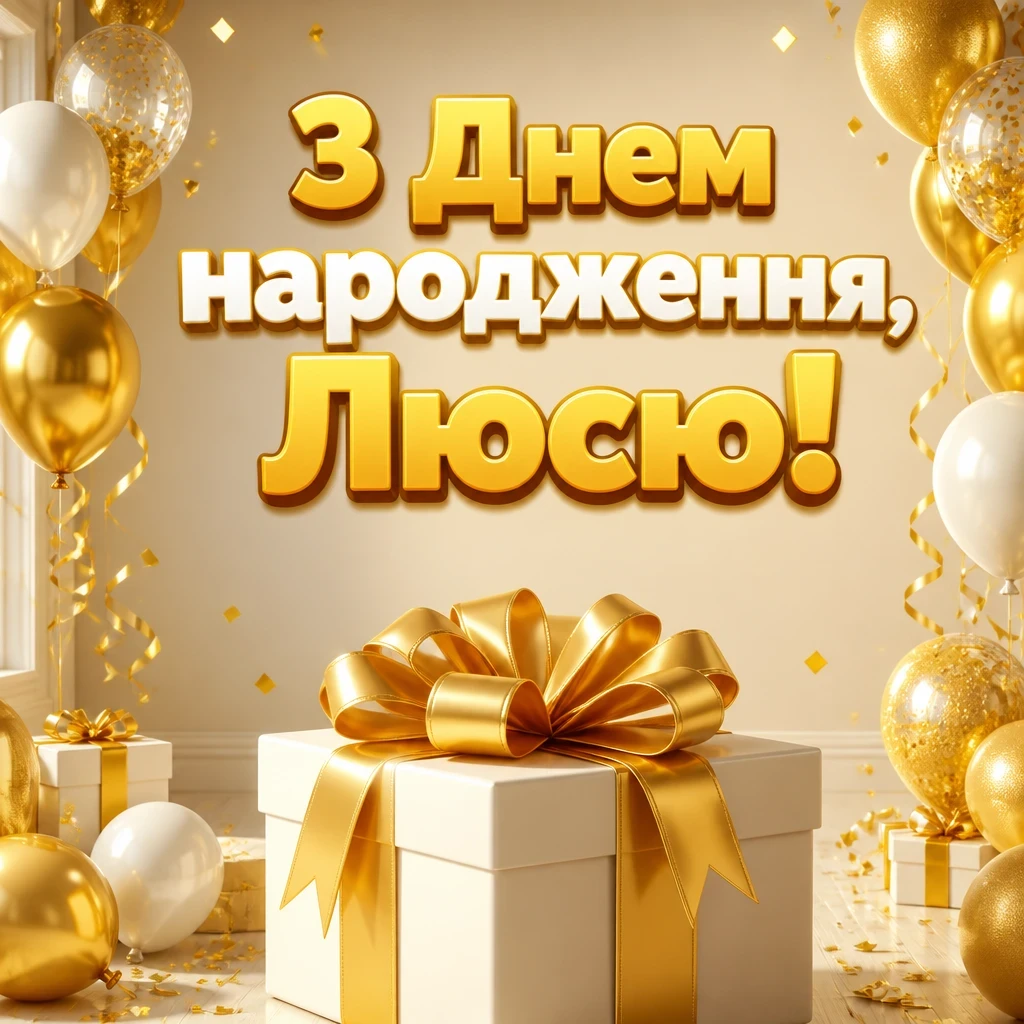 люся з днем народження