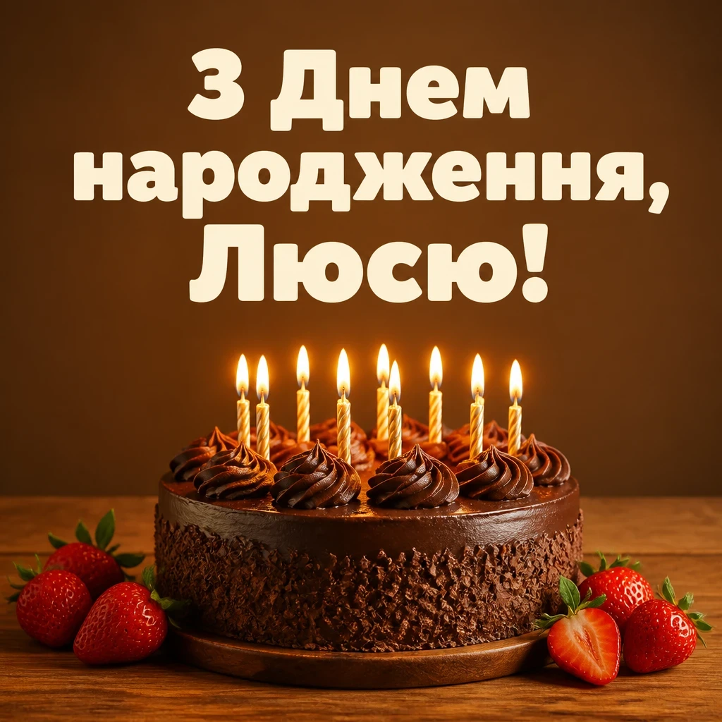 люся з днем народження
