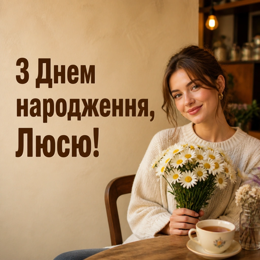 люся з днем народження