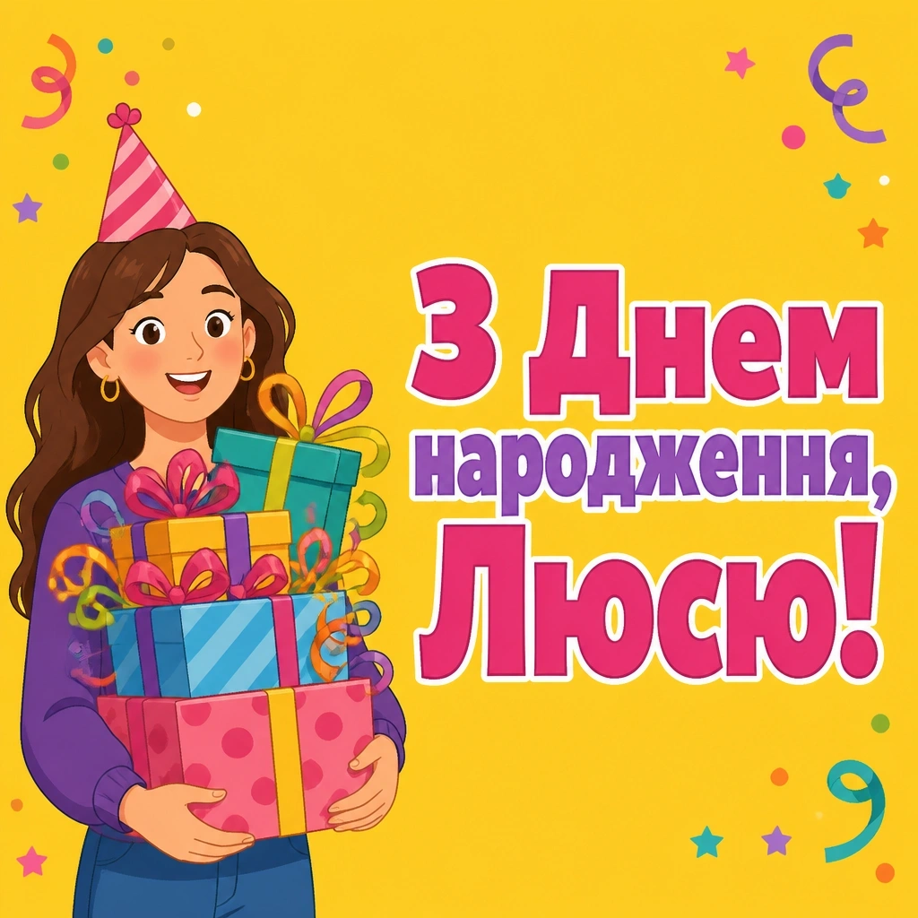 люся з днем народження