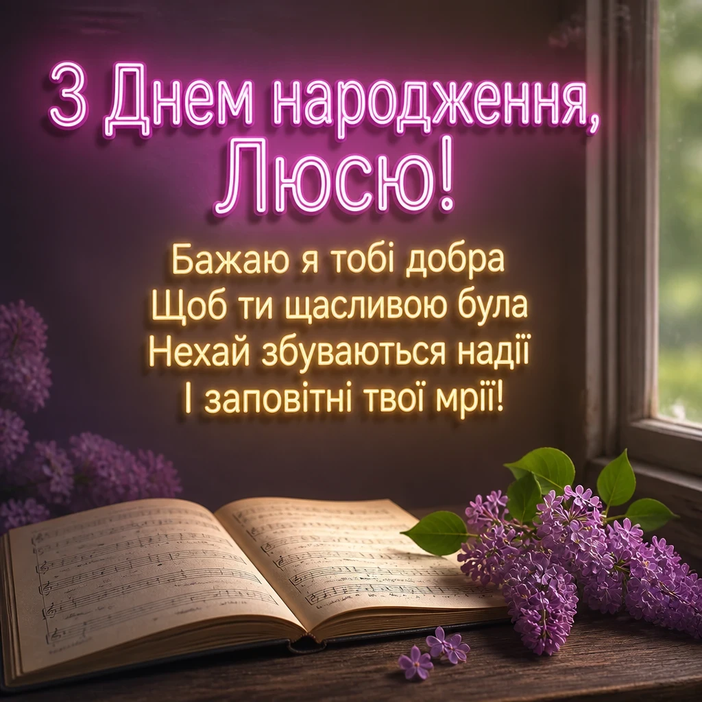 люся з днем народження