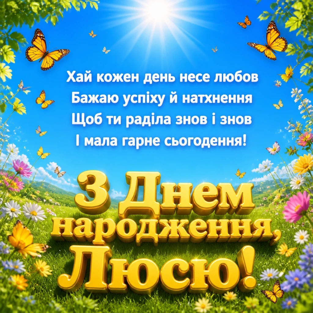 люся з днем народження