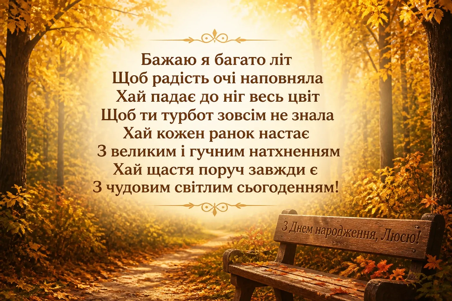 люся з днем народження