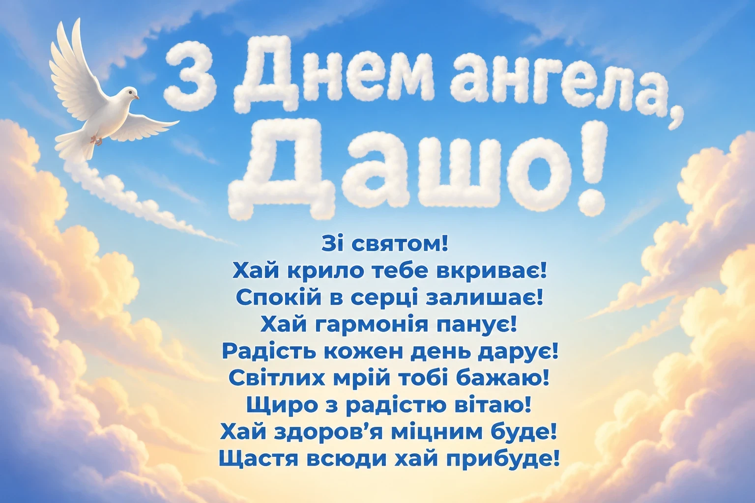 з днем ангела даша