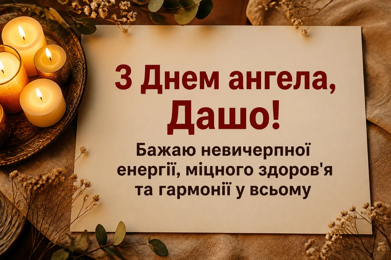 з днем ангела даша
