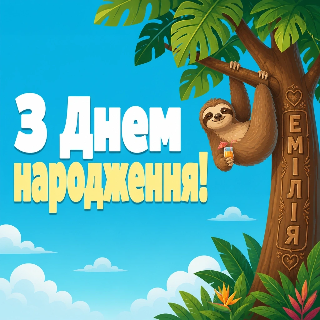 з днем народження емілія