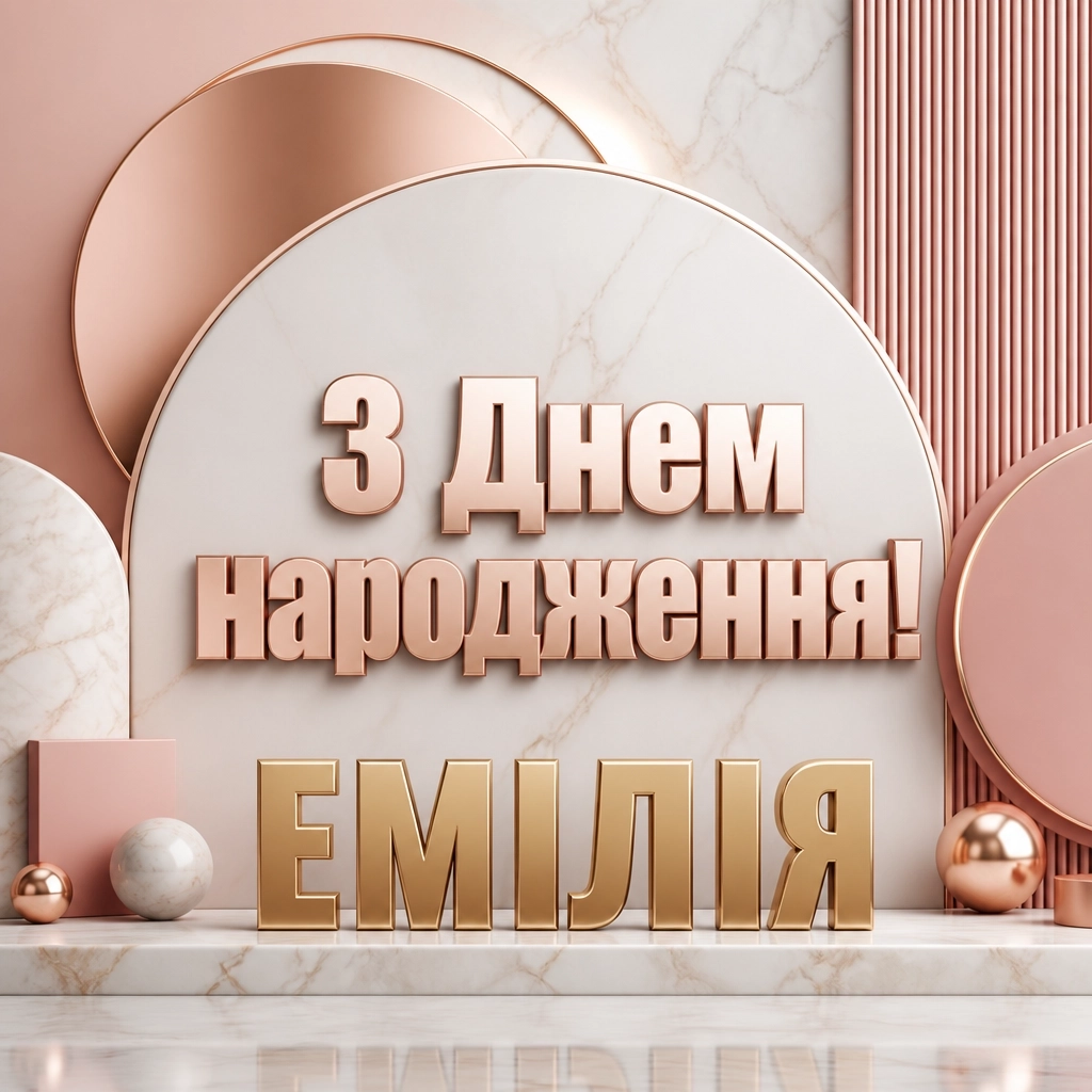 з днем народження емілія