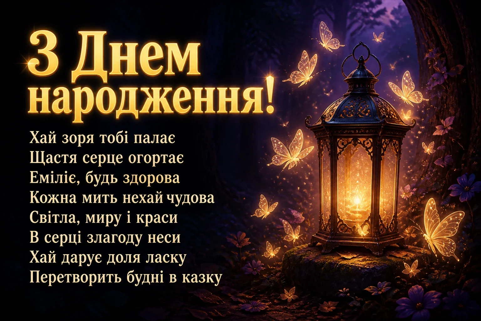 з днем народження емілія