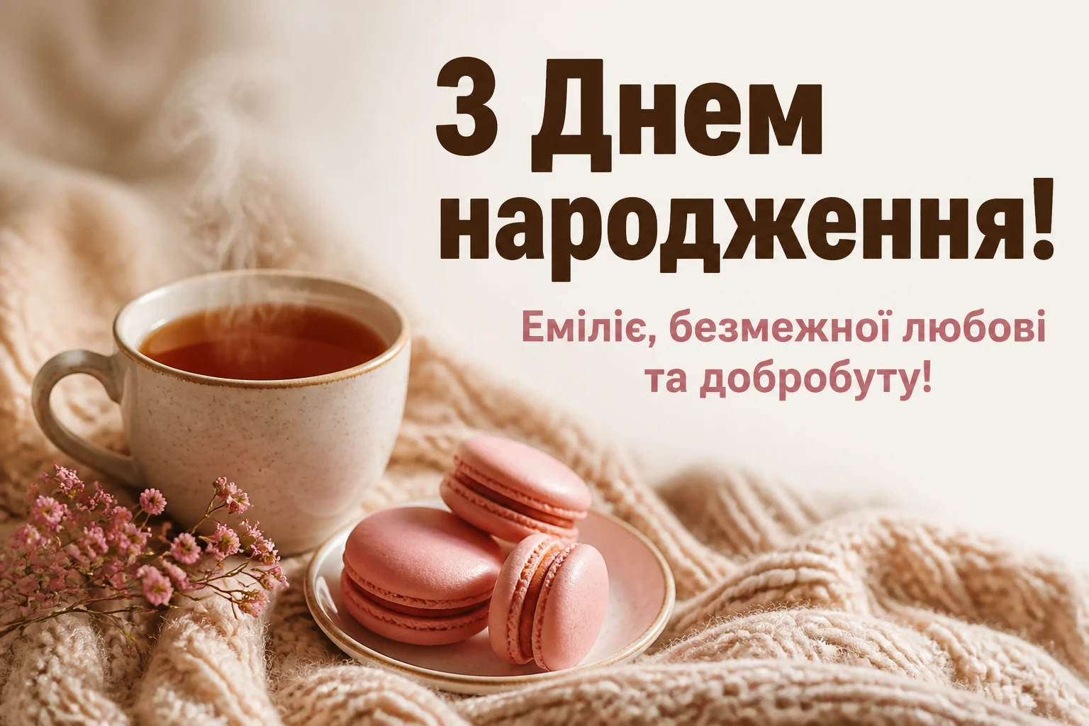 з днем народження емілія