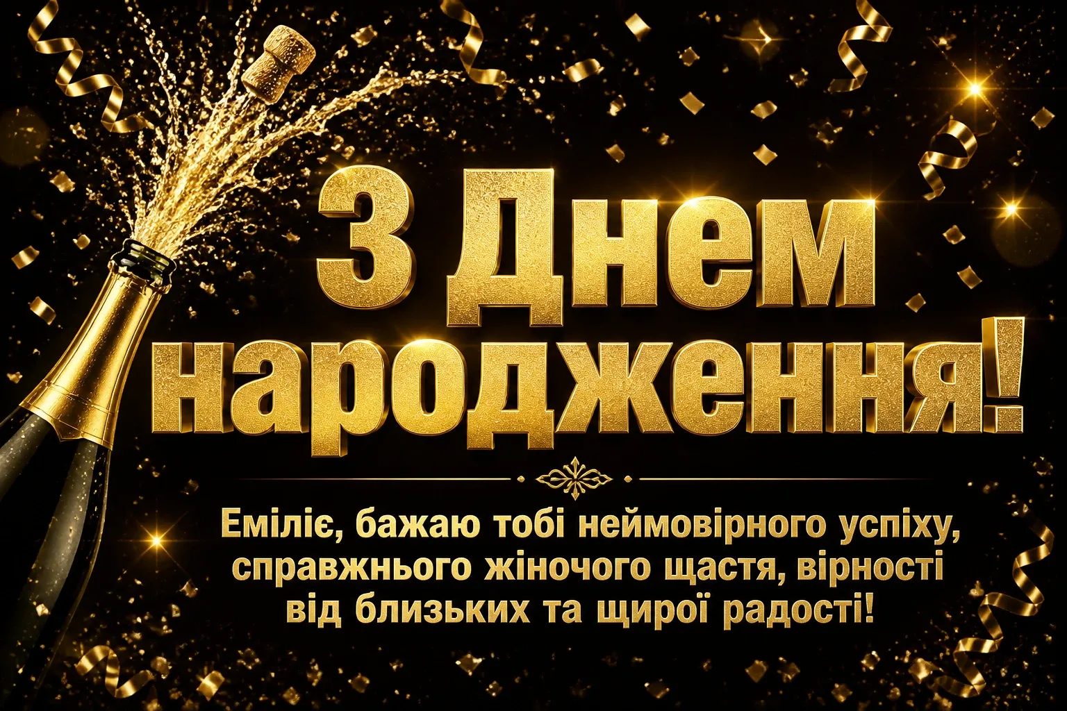 з днем народження емілія