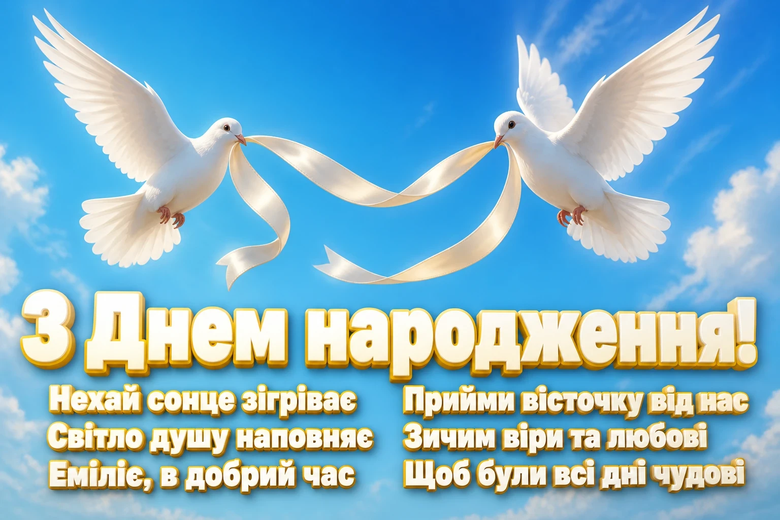 з днем народження емілія