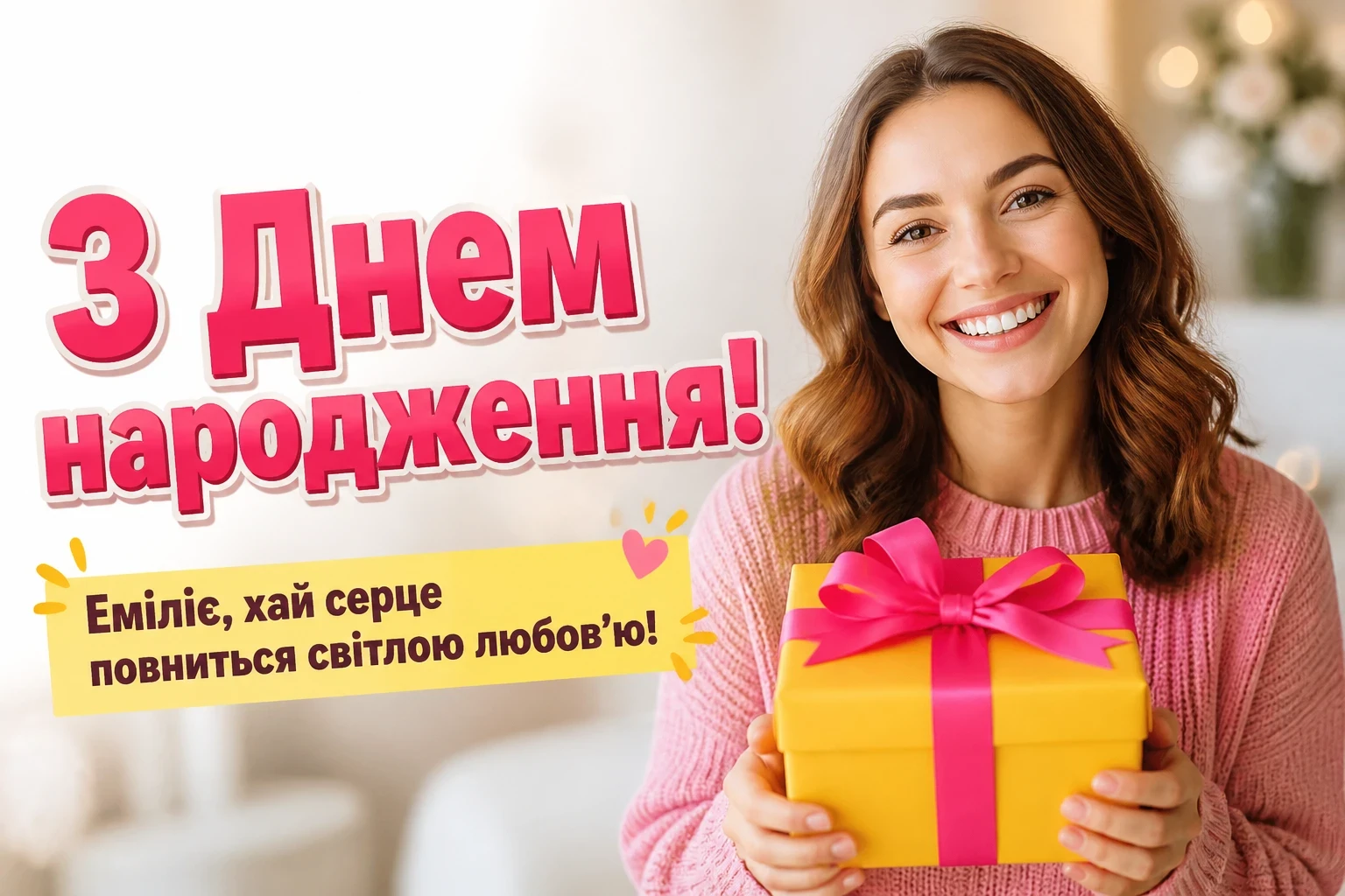 з днем народження емілія