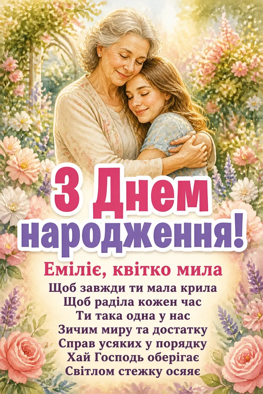 з днем народження емілія