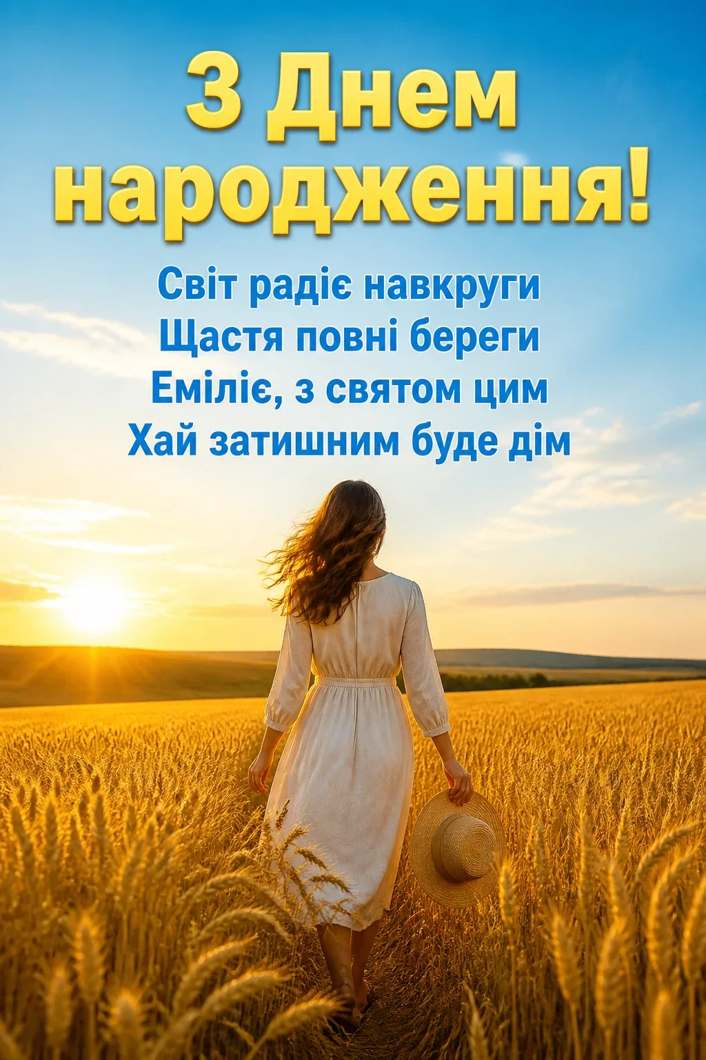 з днем народження емілія