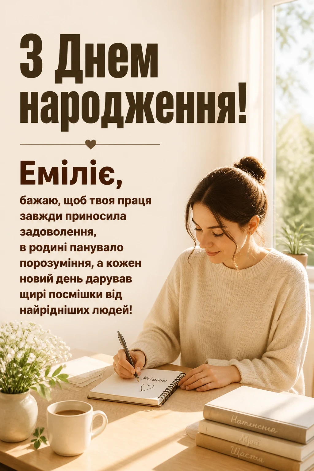з днем народження емілія