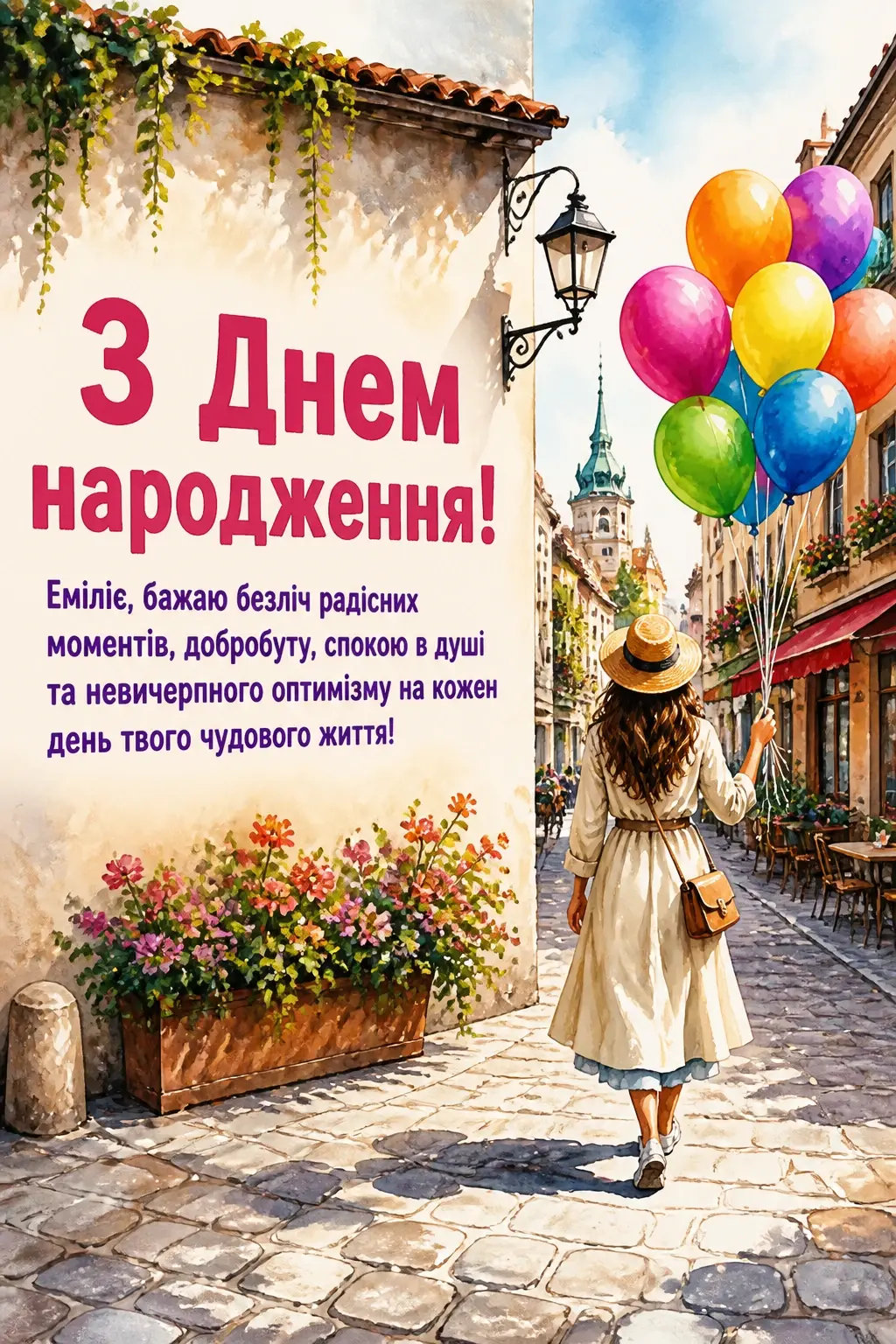 з днем народження емілія